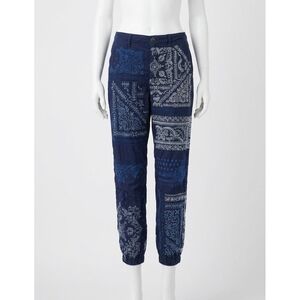 NEW JOHNNY WAS bandana embroidered pant in blue night